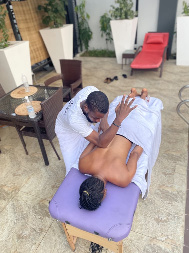 Our tranquil spa interior